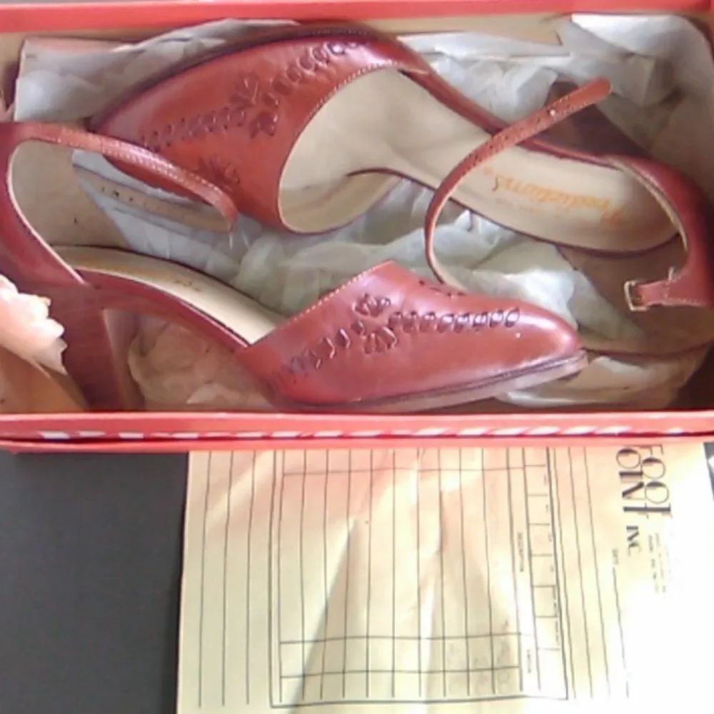 Vintage Predictions Ankle Strap Heels